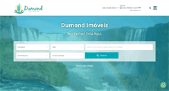 Desktop Screenshot of dumondimoveis.com.br